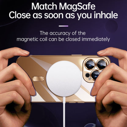 For iPhone 16 Plus SULADA MagSafe Plating TPU Shockproof Phone Soft Case(Silver) by SULADA