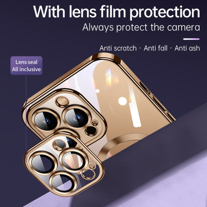 For iPhone 16 Plus SULADA MagSafe Plating TPU Shockproof Phone Soft Case(Titanium Blue) by SULADA