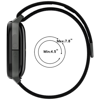 For Fitbit Ace LTE Nylon Loop Watch Band(Black) by bashfashion