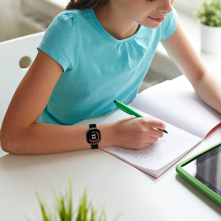 For Fitbit Ace LTE Nylon Loop Watch Band(Cyan Blue) by bashfashion