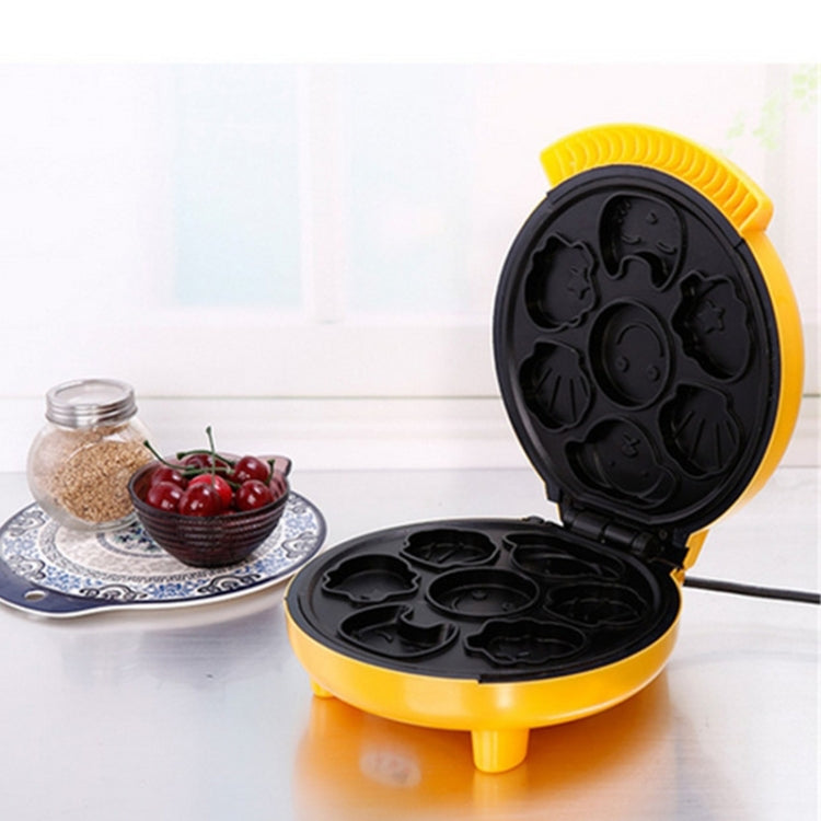 Household Cake Machine Double-sided Heating Baking Machine, Plug Type:US Plug(Yellow) by bashfashion