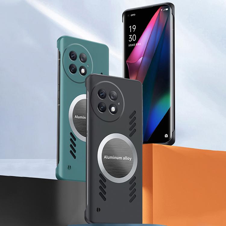 For OnePlus 13 All-inclusive Lens Frameless Graphene Cooling Phone Case(Black) by bashfashion