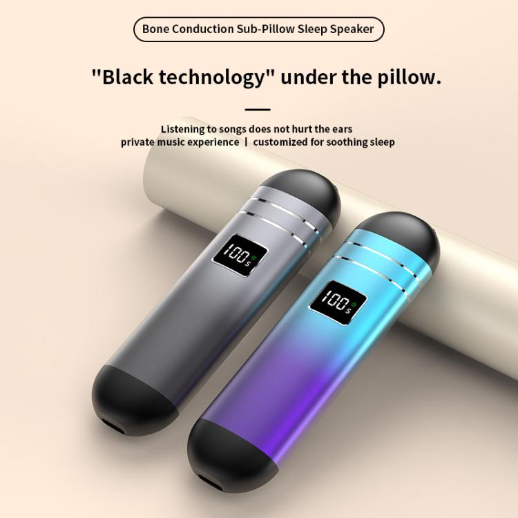 QY09 Bone Conduction Bluetooth 5.3 Sleep Speaker(Grey) by bashfashion