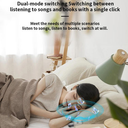 QY09 Bone Conduction Bluetooth 5.3 Sleep Speaker(Grey) by bashfashion