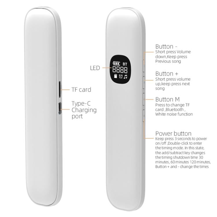 BLD07 Bone Conduction Bluetooth 5.4 Sleep Speaker(Pink) by bashfashion