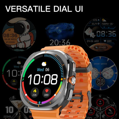 X7 1.51 inch IPS Screen Bluetooth Smart Watch Supports Healthy Monitoring(Orange) by bashfashion