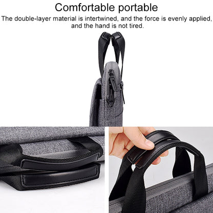 ST08 Handheld Briefcase Carrying Storage Bag without Shoulder Strap for 13.3 inch Laptop(Grey) by bashfashion