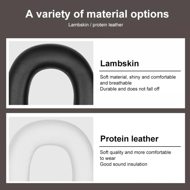 2pcs Sponge Earmuffs Replacement Earpads For B&W Px7 S2 / Px8, Model:Red Lambskin by bashfashion