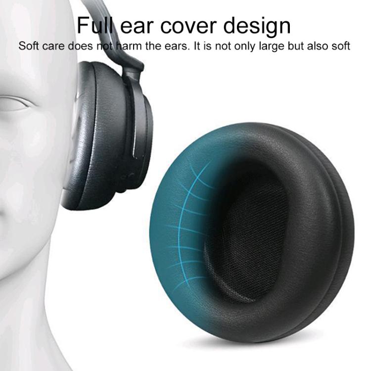 1 Pair Protein Leather Replacement Earpads For Microsoft Surface(Grey) by bashfashion