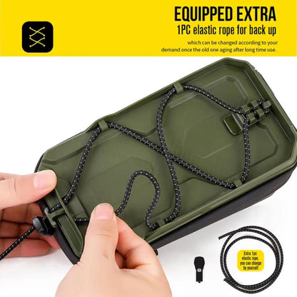 WILD MAN GX330 Mountain Bicycle Mobile Phone Holder EVA Hard Shell Handlebar Bag(Army Green) by WILD MAN