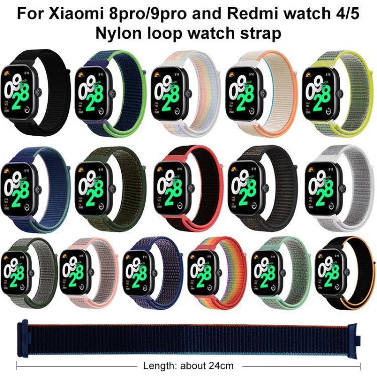 For Xiaomi Band 9 Pro/8 Pro/Redmi Watch 6/5/4 xDfind Nylon Hook and Loop Fastener Watch Band(Colorful) by xDfind