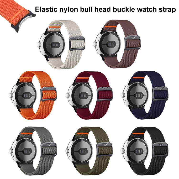 For Google Pixel Watch 3 45mm xDfind Elastic Nylon Watch Band(Orange) by xDfind