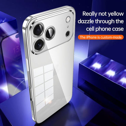 For iPhone 17 Pro SULADA Shine Through Series Plating TPU Transparent Phone Case(Silver) by SULADA