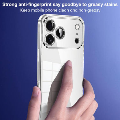 For iPhone Air SULADA Shine Through Series Plating TPU Transparent Phone Case(Space Black) by SULADA