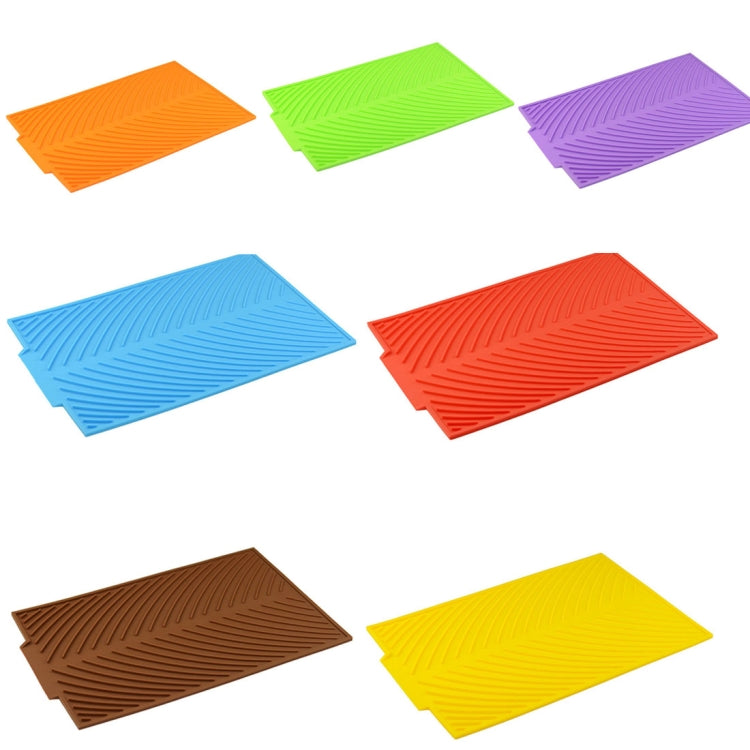 Multi-function Silicone Foldable Water Filter Mat Drain Insulation Pad (Yellow) by bashfashion