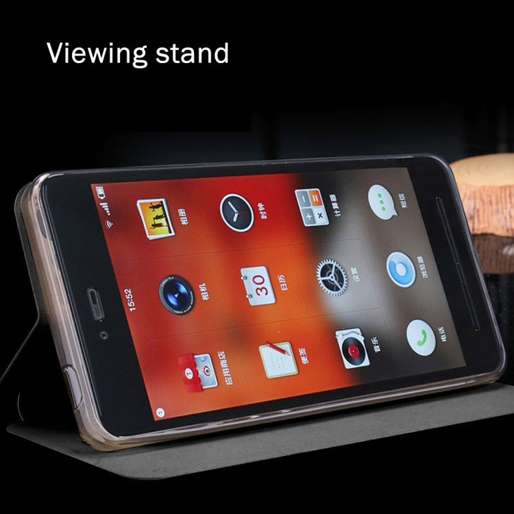 MOFI for Smartisan T2 Crazy Horse Texture Horizontal Flip Leather Case with Holder(Grey) by MOFI