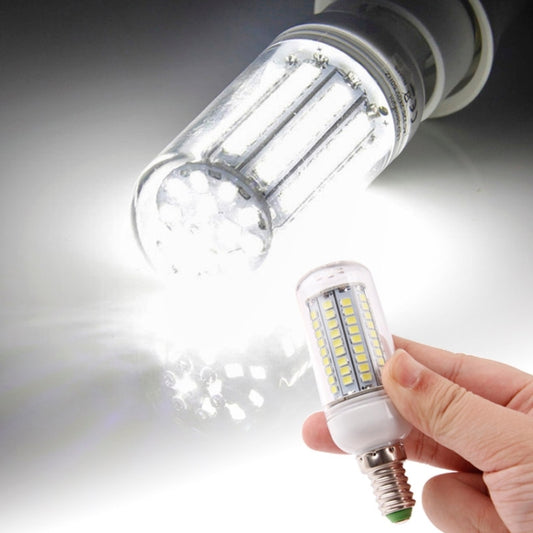 E14 8.0W 420LM Corn Light Lamp Bulb, 102 LED SMD 2835, White Light, AC 220V, with Transparent Cover by bashfashion