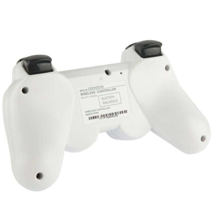 Double Shock III Wireless Controller, Manette Sans Fil Double Shock III for Sony PS3, Has Vibration Action(with logo)(White) by bashfashion