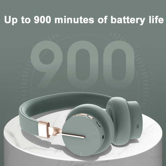 P3 Wireless 5.0 Super Bass HIFI Stereo Gaming Headset with Microphone, Support TF / FM / AUX(Green) by bashfashion