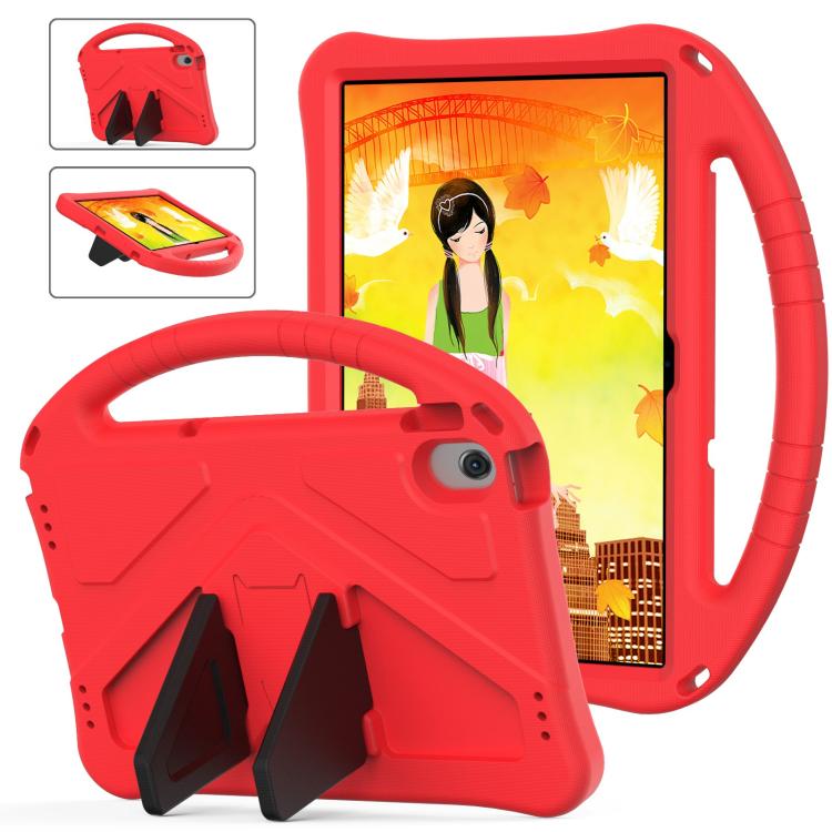 For Samsung Galaxy Tab A8 10.5 2021 X200 / X205 EVA Shockproof Tablet Case with Holder(Red) by bashfashion