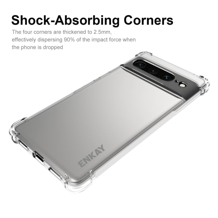 For Google Pixel 7 Pro ENKAY Clear TPU Shockproof Case by ENKAY