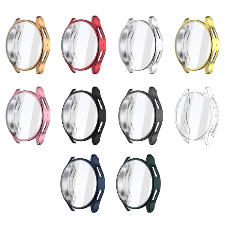 For Samsun Galaxy Watch 7 44mm Full Coverage TPU Electroplated Watch Protective Case(Rose Gold) by bashfashion