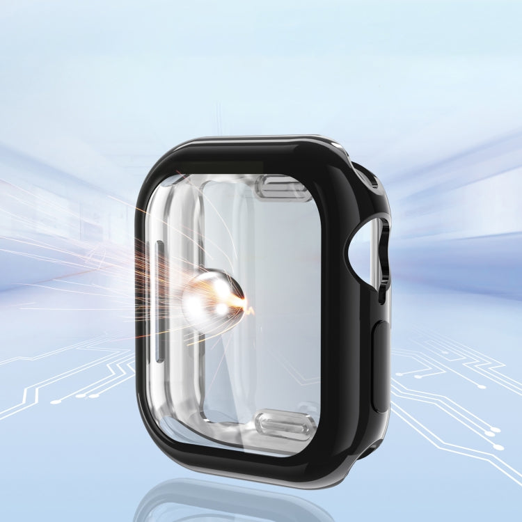 For Apple Watch Series 11 / 10 42mm Full Coverage TPU Electroplated Watch Case(Sliver) by bashfashion