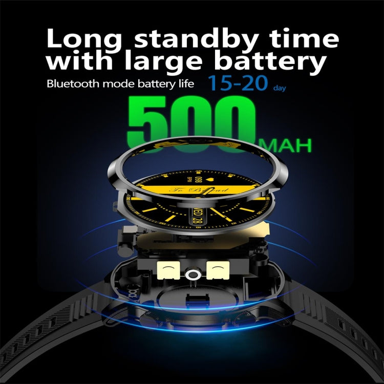 EX100 1.95 inch Color Screen Smart Watch, Support Bluetooth Call / Health Monitoring(Black) by bashfashion