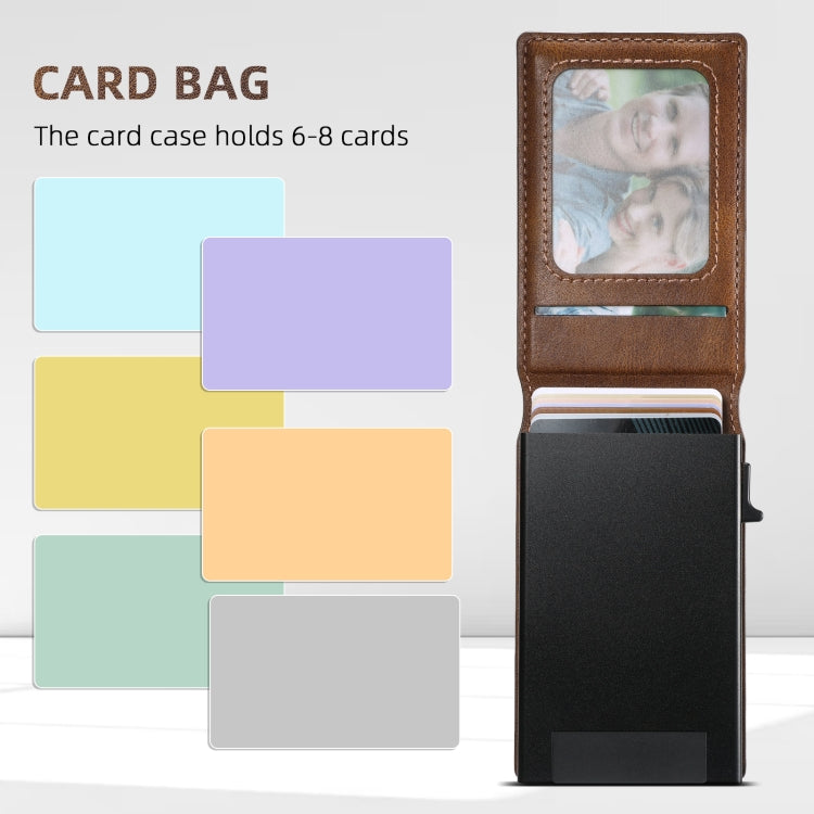 For Google Pixel 7 Pro Suteni H19 Oil Wax 2-in-1 MagSafe Removable Card Box Back Phone Case(Brown) by Suteni