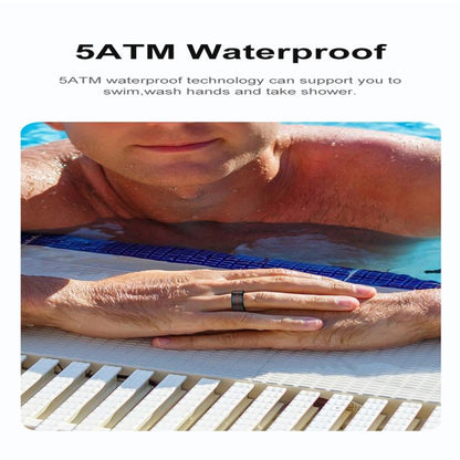 R04 SIZE 11 Smart Ring, Support Heart Rate / Blood Oxygen / Sleep Monitoring / Take Photos(Rose Gold) by bashfashion