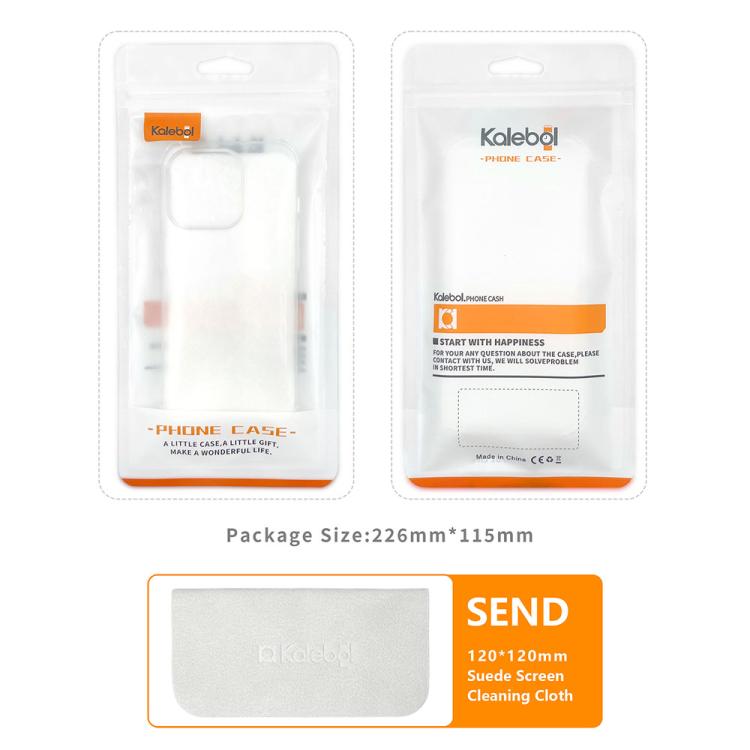 For iPhone Air Kalebol Minimalist High Transparency Multi Color Rotating Lanyard Hole Phone Case(Silver) by Kalebol