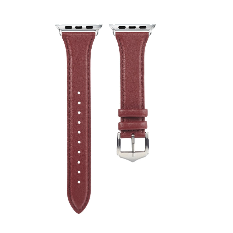 For Apple Watch 3 / 2 / 1 Generations 38mm Universal Thin Leather Strap(Crazy Horse Brown) by bashfashion