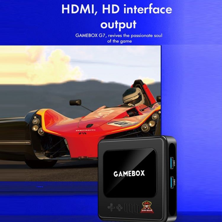 GD10 64G Built-In 30000+ Games Dual System Set-Top Box 3D Home 4K HD TV Game Console Box AU Plug(Black) by ANBERNIC