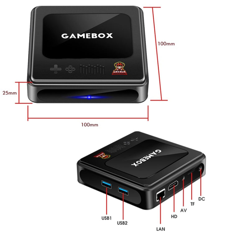 GD10 256G Built-In 60000+ Games Dual System Set-Top Box 3D Home 4K HD TV Game Console Box US Plug(White) by ANBERNIC