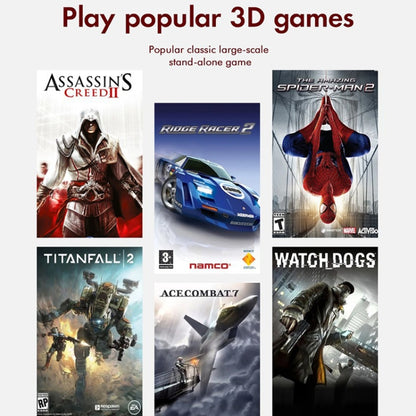 GD10 256G Built-In 60000+ Games Dual System Set-Top Box 3D Home 4K HD TV Game Console Box EU Plug(Black) by ANBERNIC