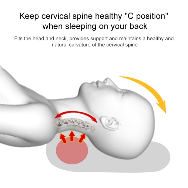 Butterfly Shape Memory Foam Snorked Pillow Slow Rebound Health Care Cervical Pillow, Dimensions: 62x34x12x6cm(Diamond Gray) by bashfashion