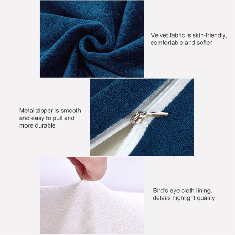 Butterfly Shape Memory Foam Snorked Pillow Slow Rebound Health Care Cervical Pillow, Dimensions: 62x34x12x6cm(Water Molecule White) by bashfashion