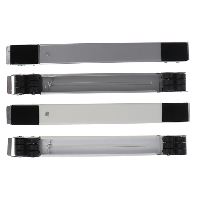 2 PCS Washing Machine Stand Movable Adjustable Refrigerator Base(White) by bashfashion