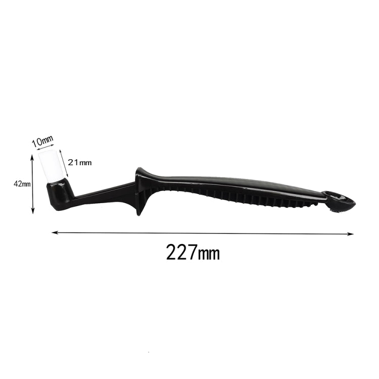 2 PCS KFS-05 Longitudinal Handle Coffee Machine Cleaning Brush(Black) by bashfashion