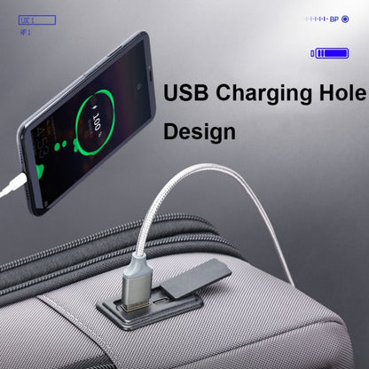 Bopai 61-121518 Multi-compartment Waterproof Expandable Backpack with USB Charging Hole(Dark Gray) by Bopai