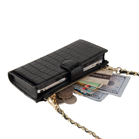 Chain Bag Coin Bag Crossbody Long Mini Shoulder Phone Bag(Wine Red) by bashfashion