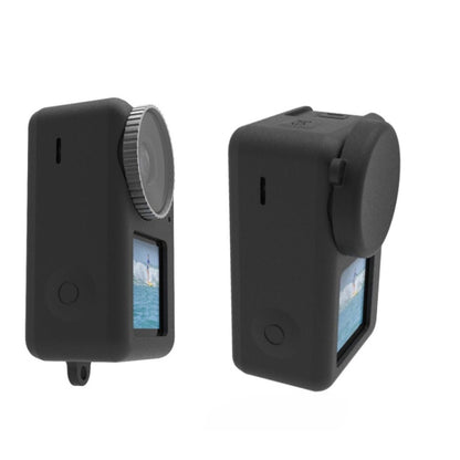 For DJI Osmo Action 3 Silicone Protective Case Lens Cap(Blue) by bashfashion