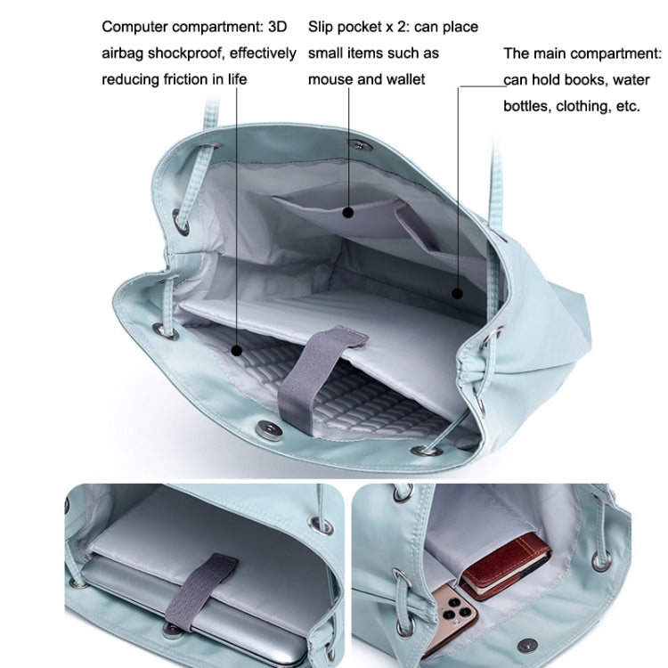 For Apple Macbook Shoulder / Handheld / Messenger Computer Bag, Size: Small(Lake Blue+Gray Mouse Pad) by bashfashion