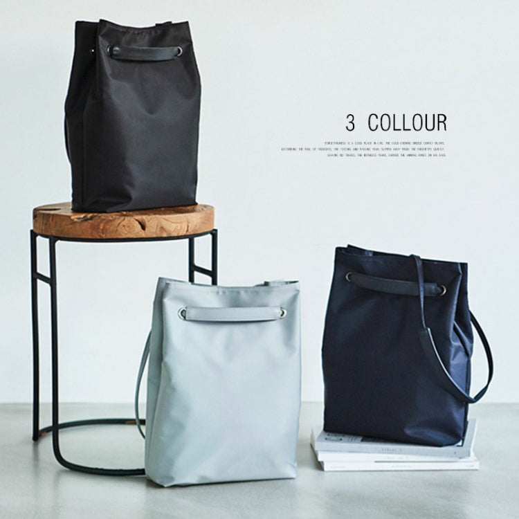 For Apple Macbook Shoulder / Handheld / Messenger Computer Bag, Size: Medium(Navy+Black PU Power Bag) by bashfashion