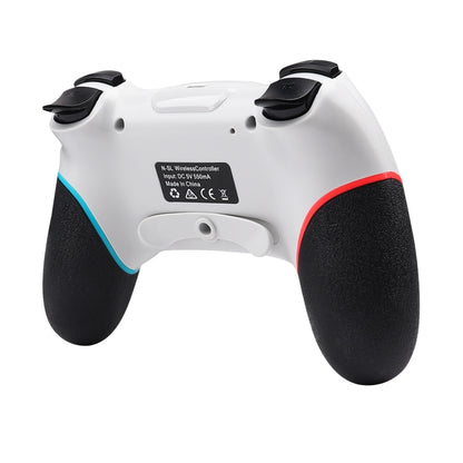 For Nintendo Switch Pro Wireless Bluetooth Handle with Macro Programming & Somatosensory Wake-up(White Red Blue) by bashfashion