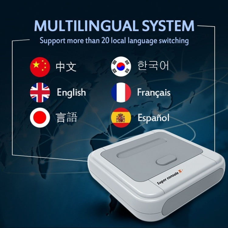 Super Console X 256GB 50000+ Games Wireless 4K HD 3D Double Game Console Box, US Plug by bashfashion