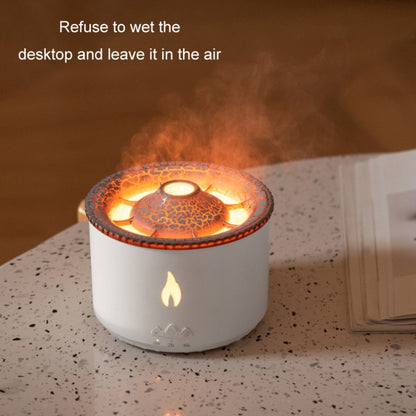 Volcanic Essential Oil Aroma Diffuser Ultrasonic Air Humidifier, Model: Two-color Remote Control(EU Plug) by bashfashion