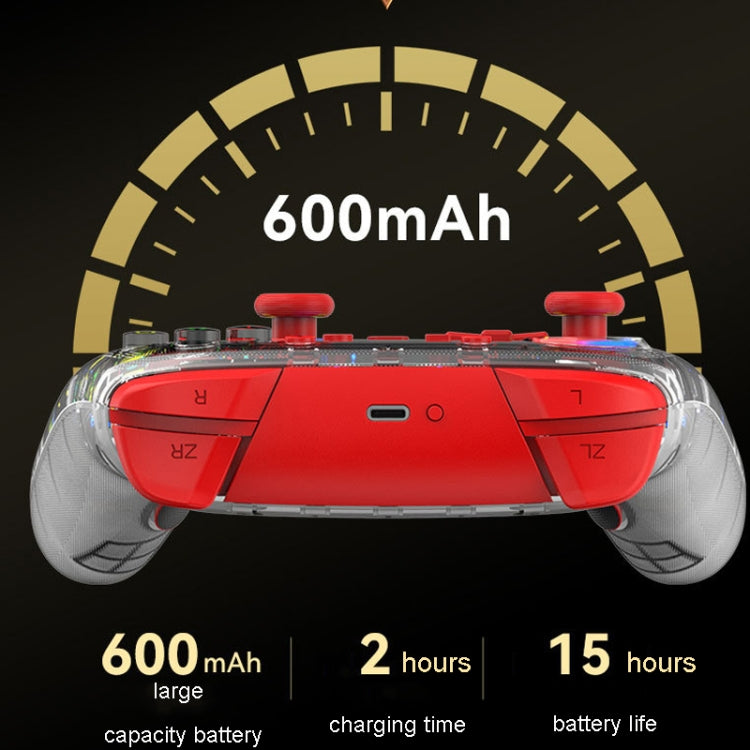 For PS3 / PS4 Dual Vibration Wireless Gamepad With RGB Lights(Blue) by bashfashion