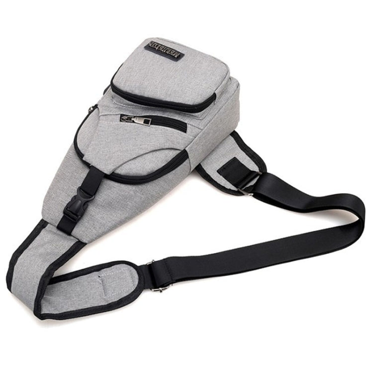 MeiJieLuo Simple Men Chest Bag Sports Youth Shoulder Crossbody Bag(Blue) by MeiJieLuo