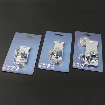 4 inch Interlocking No Hole Hook With Locking Hasp Chest Of Drawers Door Lock With Iron Key by bashfashion